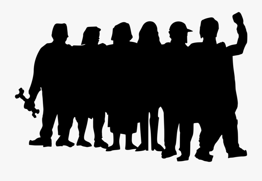 Silhouette,crowd,people - Poster Mai 68, Transparent Clipart
