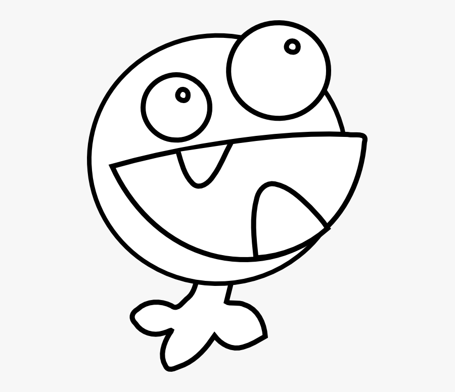 Green Monster Tweet Black White Clipartist - Monster Coloring Pages, Transparent Clipart