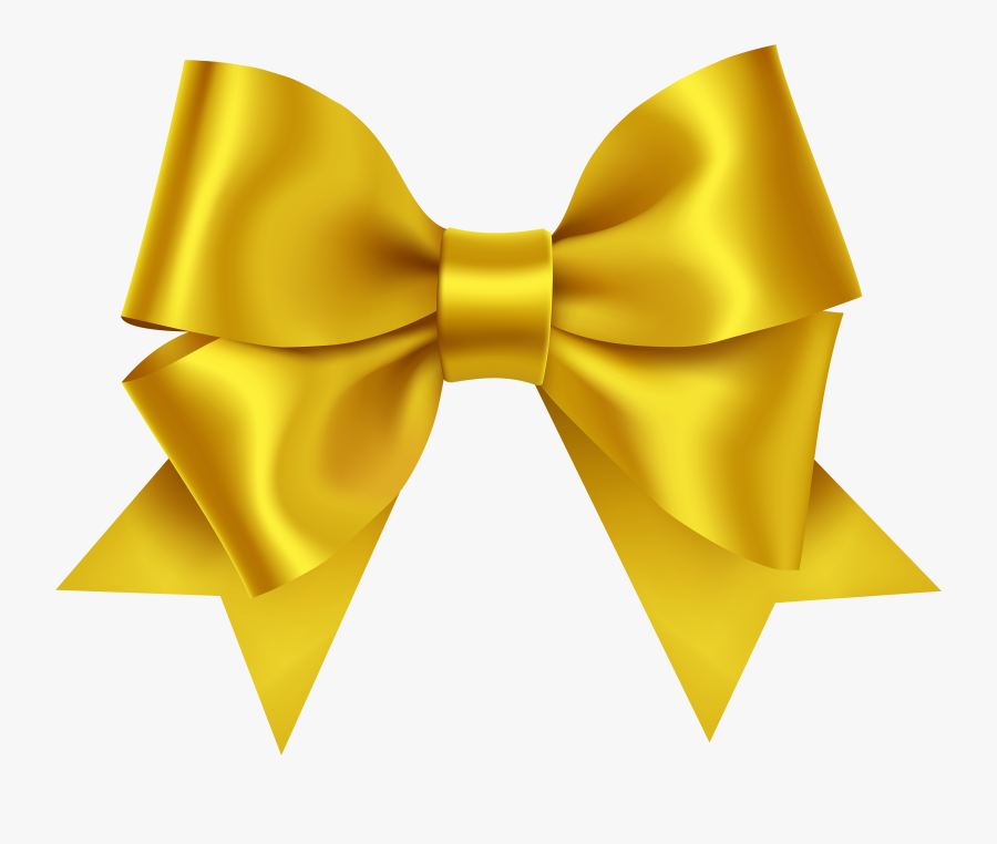 Yellow Bow Png, Transparent Clipart