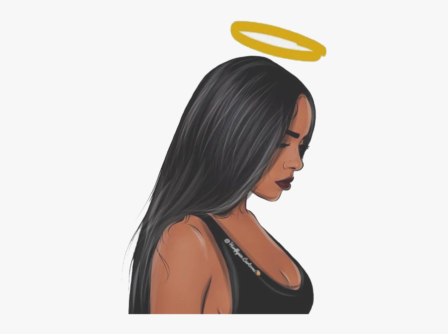 Art Girl Transprent Png - Black Girl Backgrounds, Transparent Clipart