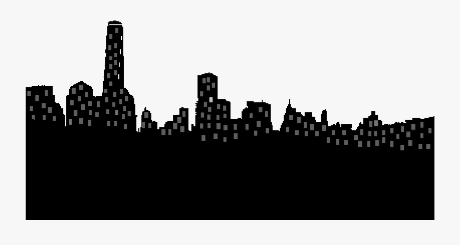 Skyline Silhouette Png - 2d Skyline, Transparent Clipart