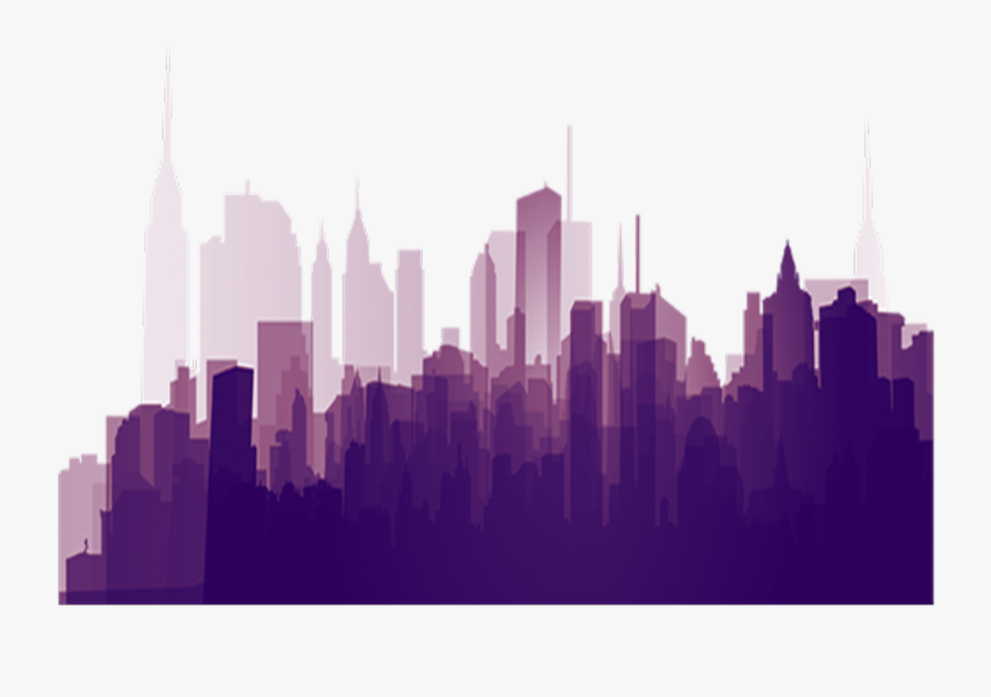 Cityscape Clipart Line Drawing - Black Building Silhouette Png, Transparent Clipart