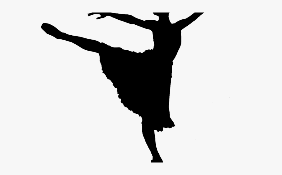 Ballerina Silhouette, Transparent Clipart
