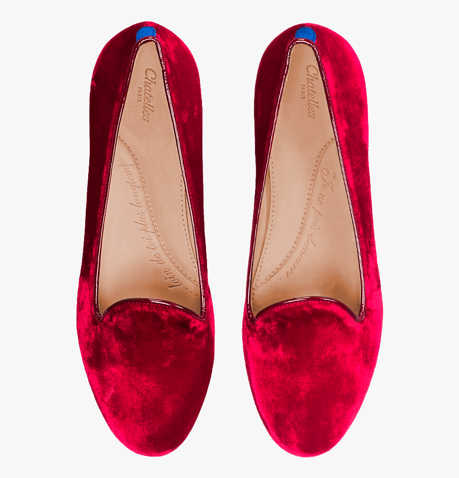 Ballerina Shoes Png - Red Velvet Flat Shoes, Transparent Clipart