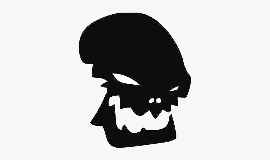 Clip Art Skull Logo By Tasteless - Logo, Transparent Clipart