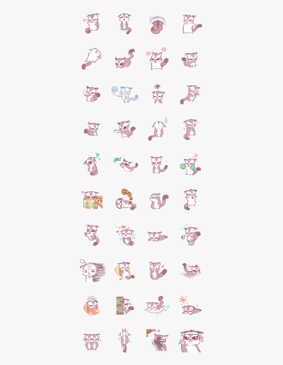 Sugar Gliders, Transparent Clipart