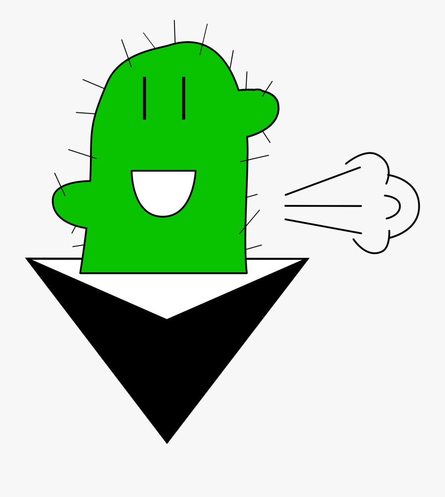 Fart Cactus Logo - Cartoon, Transparent Clipart