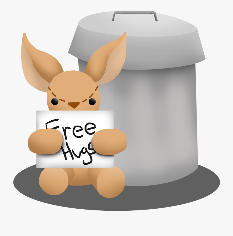 This Little Forgotten Bunny Just Needs Some Love - Cartoon, Transparent Clipart