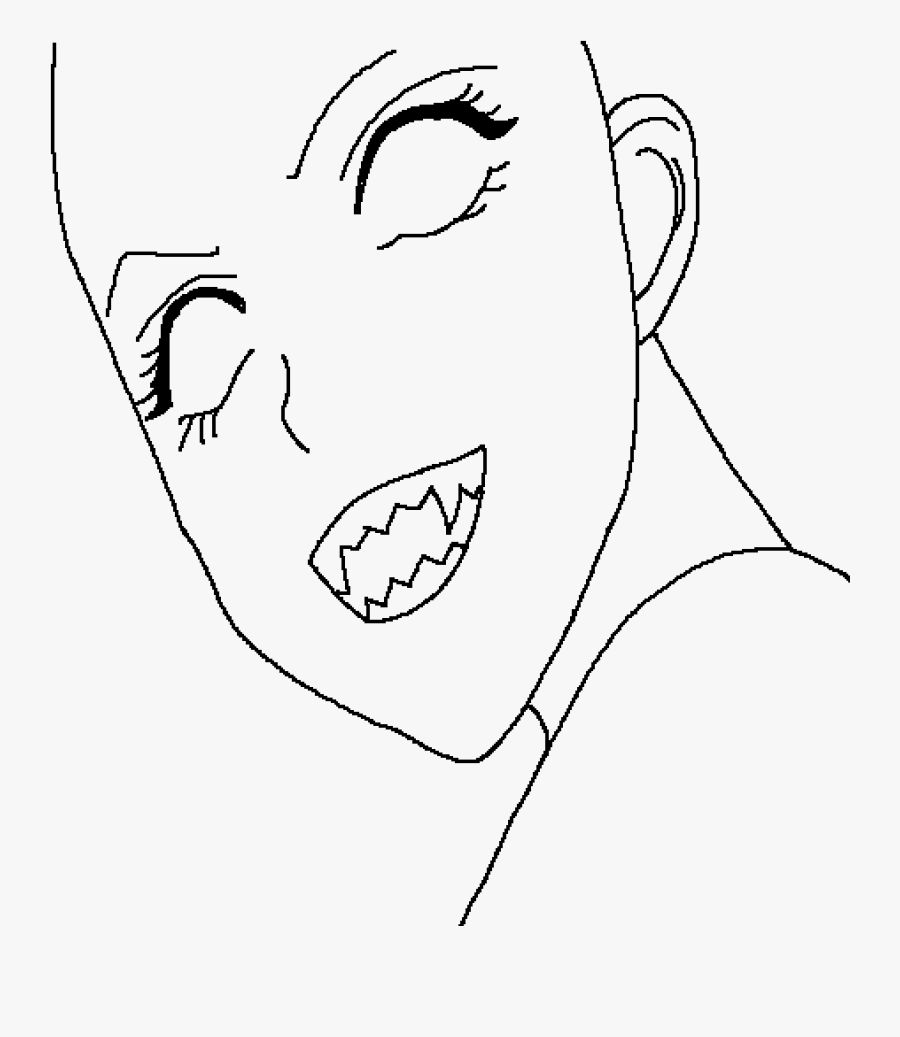 Line Art - Vampire Base, Transparent Clipart