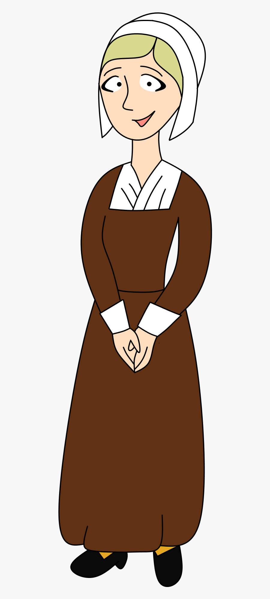 Th Century New - 17th Century Woman Cartoon, Transparent Clipart