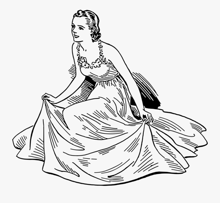 Art,monochrome Photography,fashion Illustration - Knicks Mittelalter, Transparent Clipart