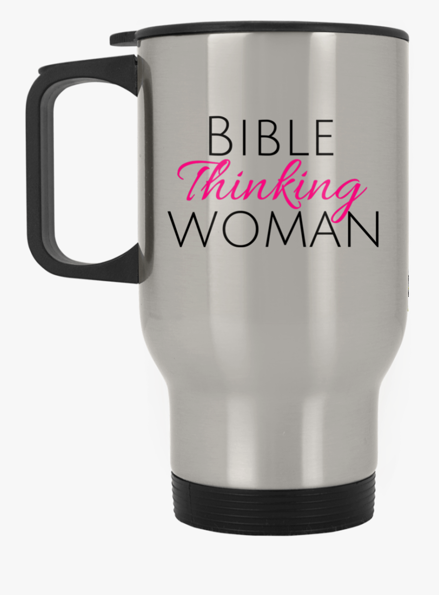 Bible Thinking Woman Traveler Mug - Mug, Transparent Clipart