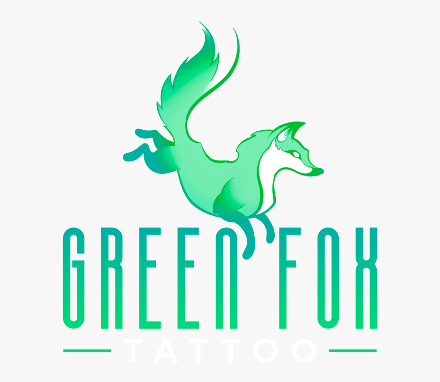 Green Fox Tattoo - Graphic Design, Transparent Clipart