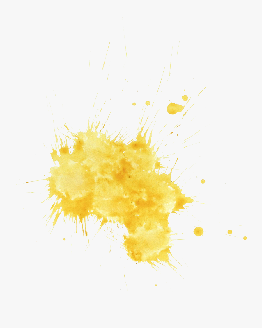 Transparent Yellow Paint - Yellow Paint Splash Png, Transparent Clipart