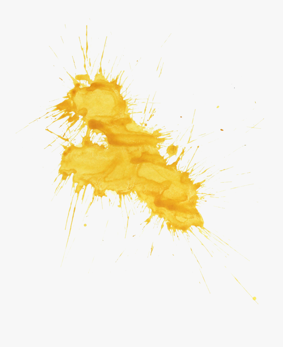 Yellow Paint Splash Png - Transparent Yellow Paint Splatter Png , Free ...