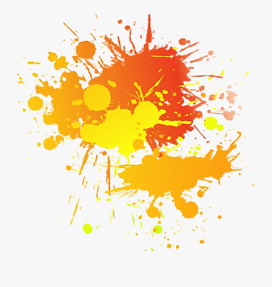 #orange #paint #splatter #remixit - Subang Jaya Municipal Council, Transparent Clipart