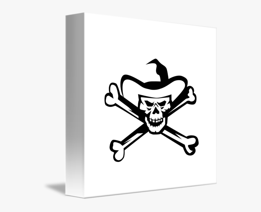 Transparent Western Cross Clipart - Pirate Skull, Transparent Clipart