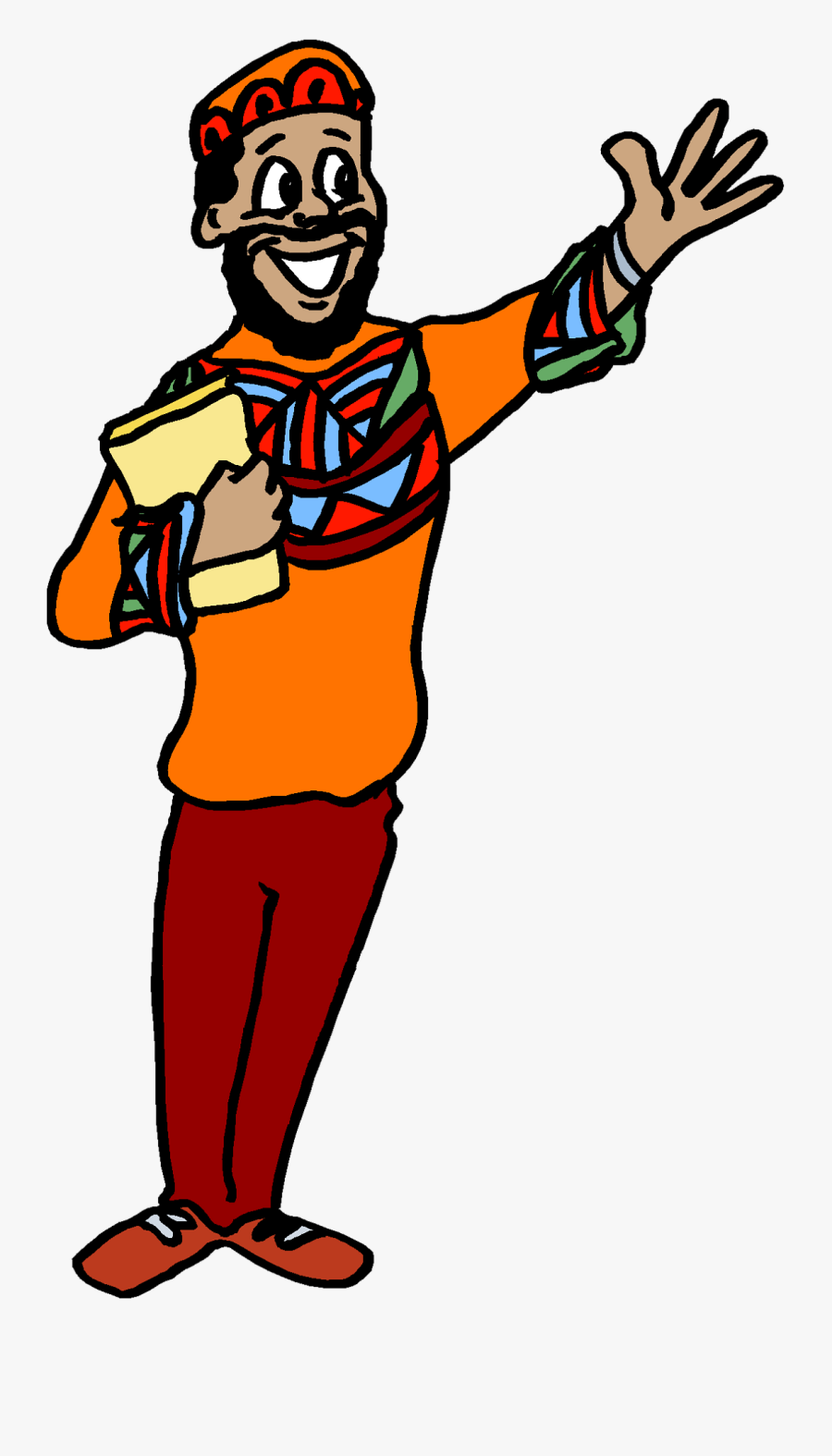 Thanksgiving Cowboy Cliparts - African Cartoon Person Png, Transparent Clipart