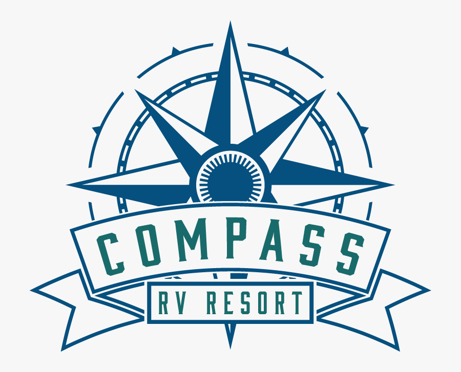 Compass Rv Resort Logo - Emblem, Transparent Clipart