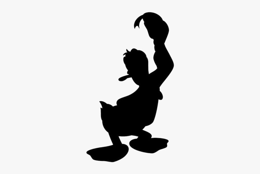 Transparent Donald Duck Hat Clip Art - Silhouette, Transparent Clipart