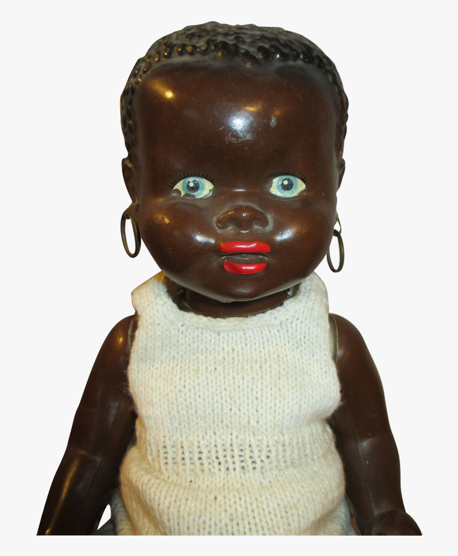 1940"s Black Hard Plastic Baby Doll - Muñeca Negra Png, Transparent Clipart