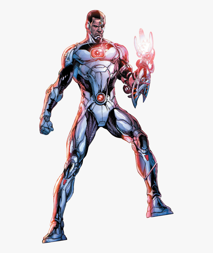 Cyborg Black Lightning Superman Superhero The New - New 52 Cyborg, Transparent Clipart