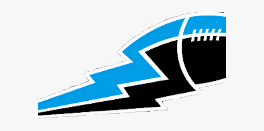 Football With Lightning Bolt, Transparent Clipart