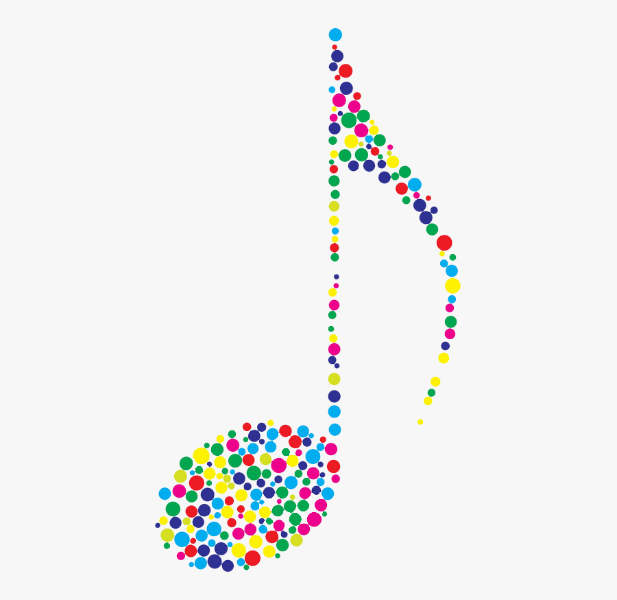 #freetoedit - Colorful Music Note Vector, Transparent Clipart