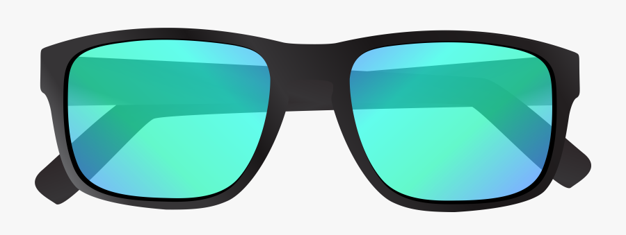 Sunglasses Clipart Teal - Reflection, Transparent Clipart