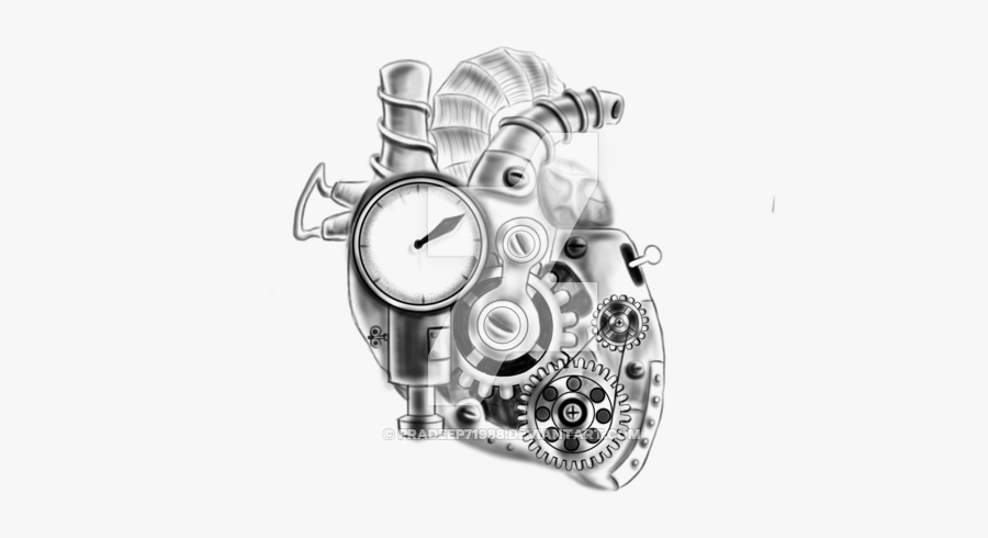 Clip Art Mechanical Heart Tattoos - Mechanical Heart Tattoo Designs, Transparent Clipart