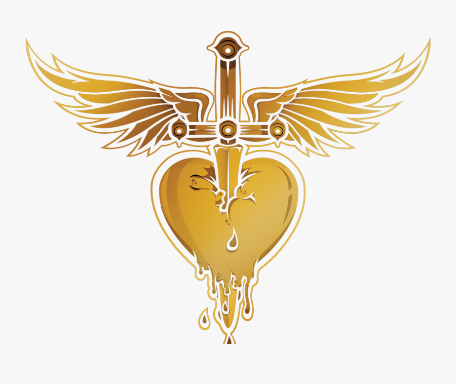 Dagger Clipart Heart - Logo Bon Jovi Png, Transparent Clipart