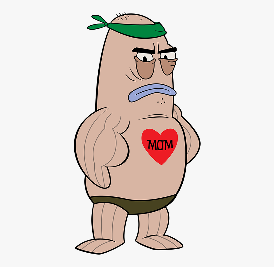 Transparent Mom Tattoo Png - Spongebob Mom Tattoo, Transparent Clipart