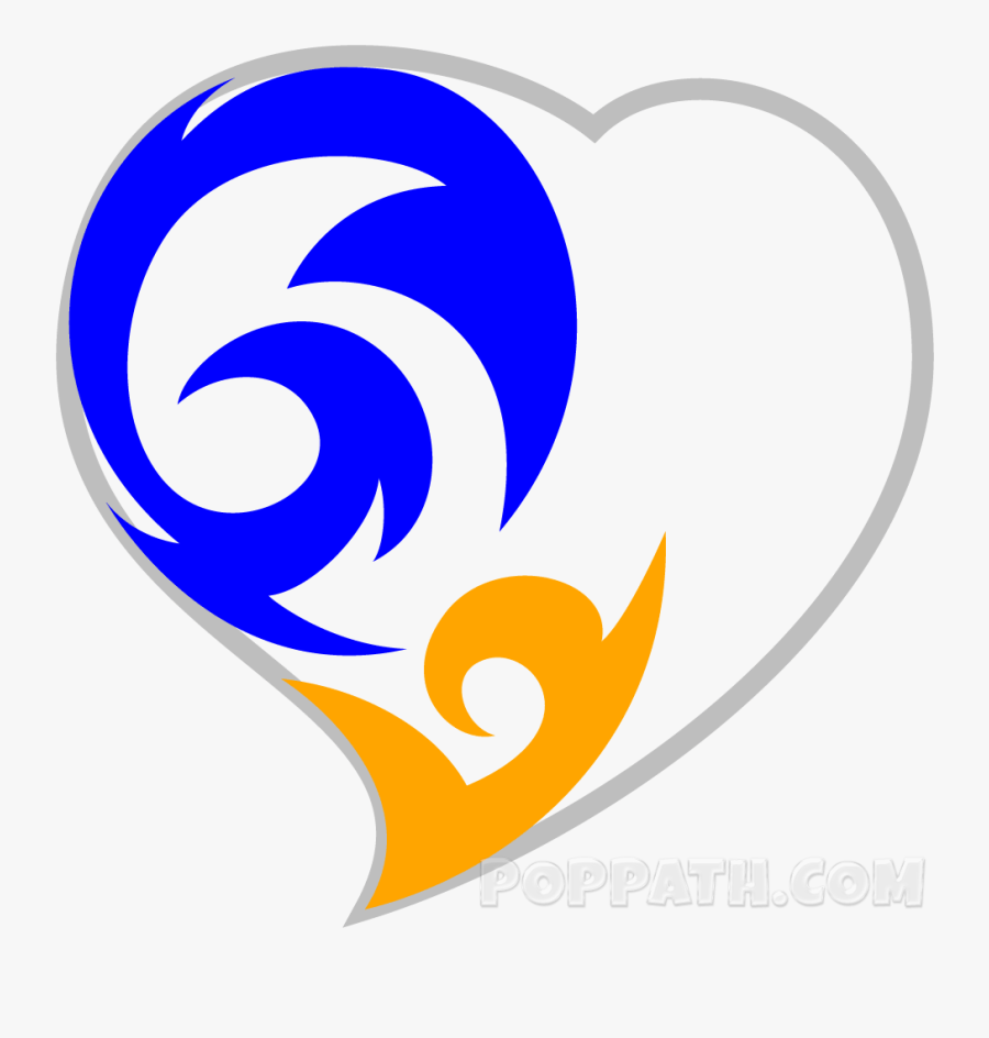 Therefore, A Heart Tribal Tattoo Represents Affection - Emblem, Transparent Clipart