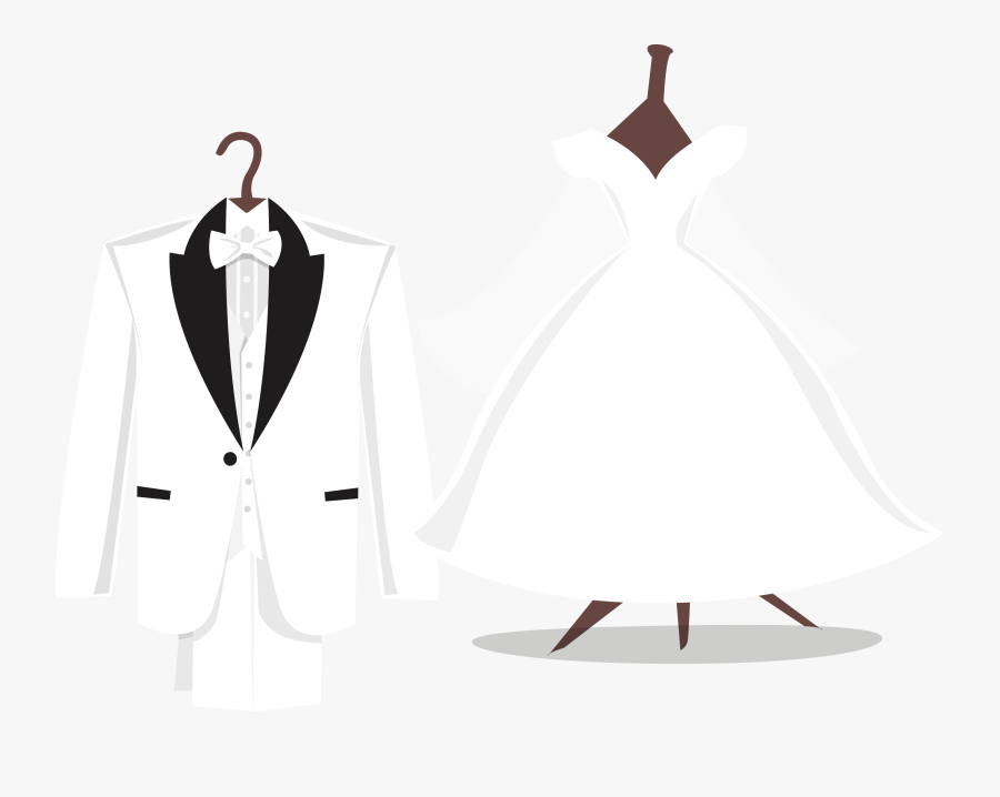 Tuxedo Wedding Dress Suit - Suit, Transparent Clipart