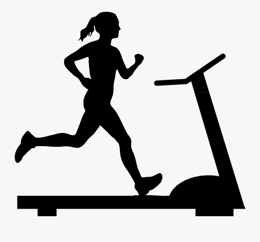 Woman, Run, Treadmill, Silhouette, Sport, Fit, Fitness, - Running Girl Silhouette Transparent, Transparent Clipart