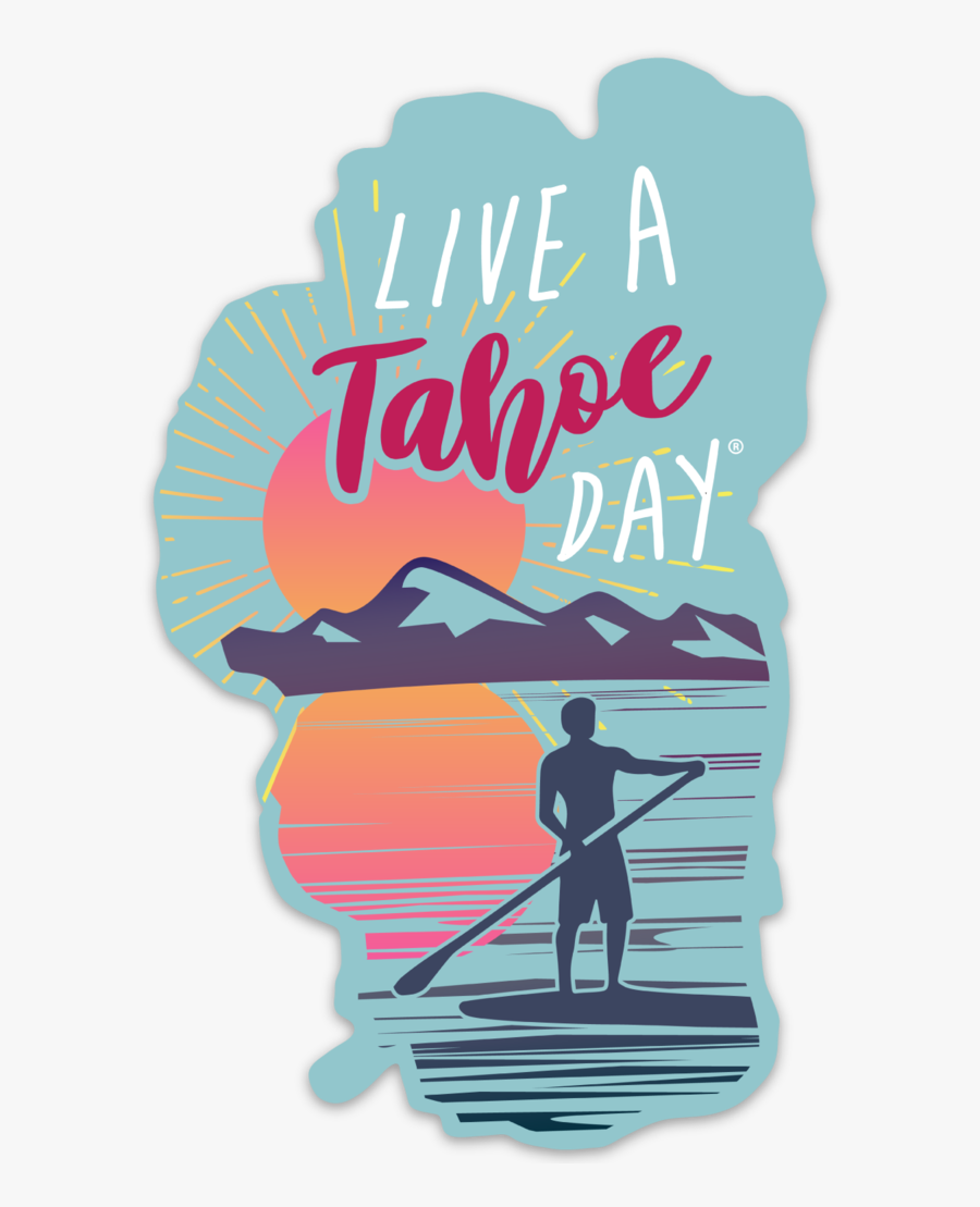 Lake Tahoe Sticker, Transparent Clipart