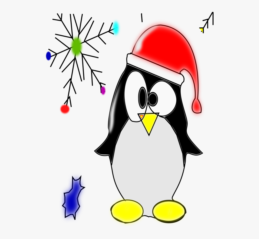 Flightless Bird,bird,beak - Christmas Penguin Clip Art, Transparent Clipart