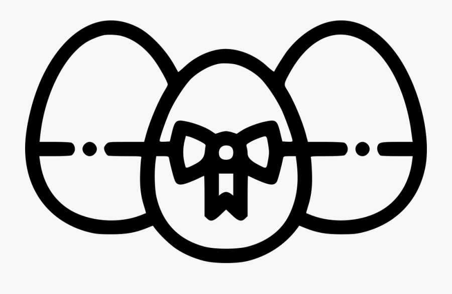 Egg Eggs Decorated Ribbon Bow Paschal - Portable Network Graphics, Transparent Clipart