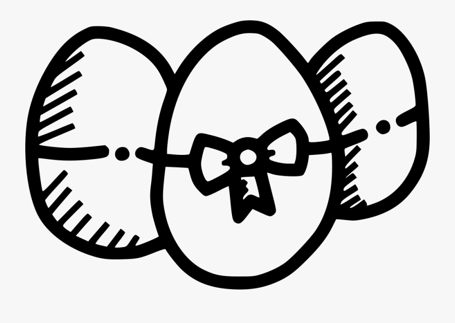 Egg Eggs Decorated Ribbon Bow Paschal - Circle, Transparent Clipart