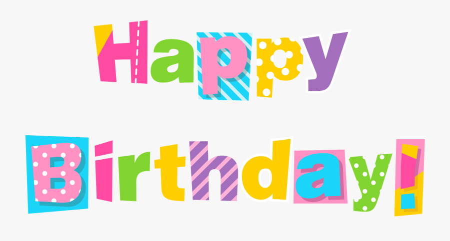 Colorful Happy Birthday Png, Transparent Clipart