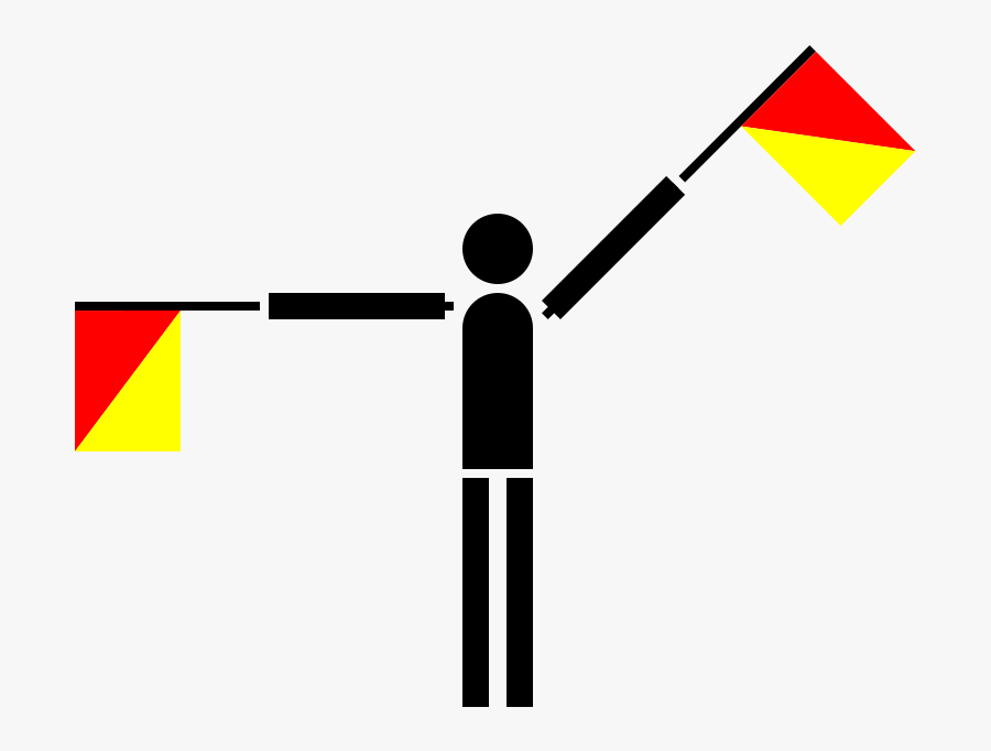 Semaphore Flag Letter Q, Transparent Clipart