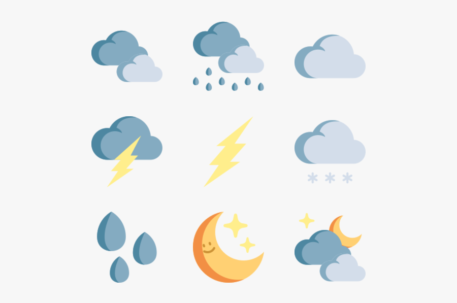 Cloud - Iconos De Clima Png, Transparent Clipart