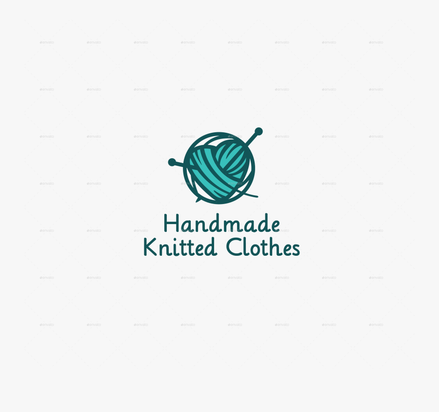 Clip Art Handmade Logo Pinterest - Knitted Logo, Transparent Clipart
