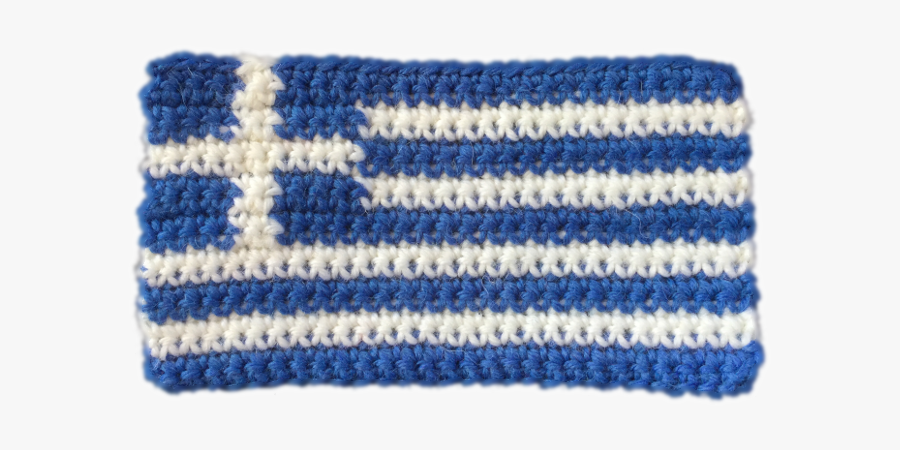 Clip Art Solmuteoriaa Patterns Flag Of - Crochet Greece, Transparent Clipart