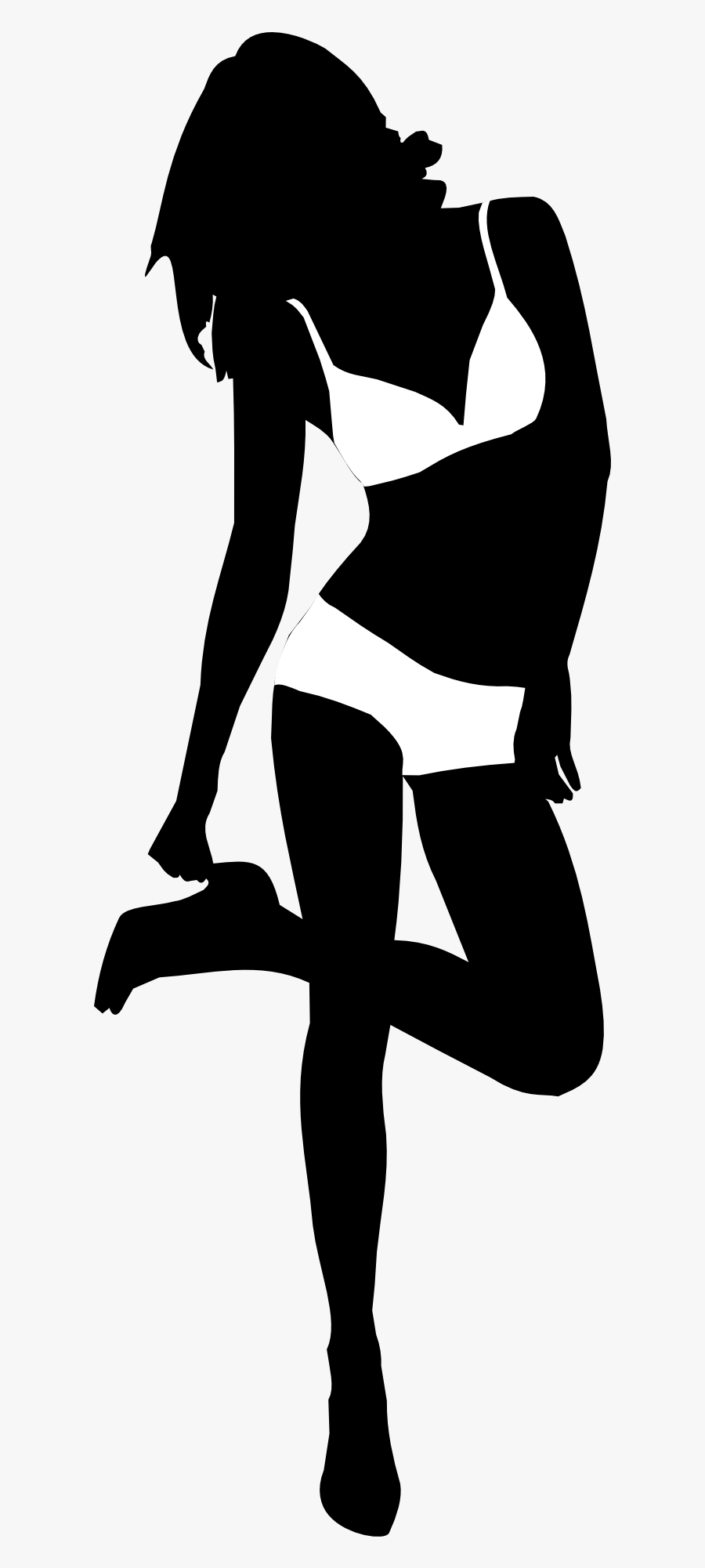 Hot Girls Silhouette Png, Transparent Clipart