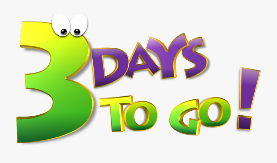 3 Days To Go For Exams, Transparent Clipart