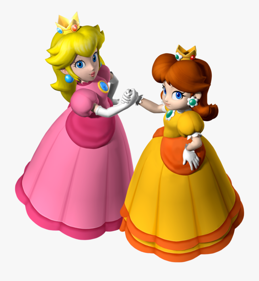 Prinses Peach En Daisy, Transparent Clipart