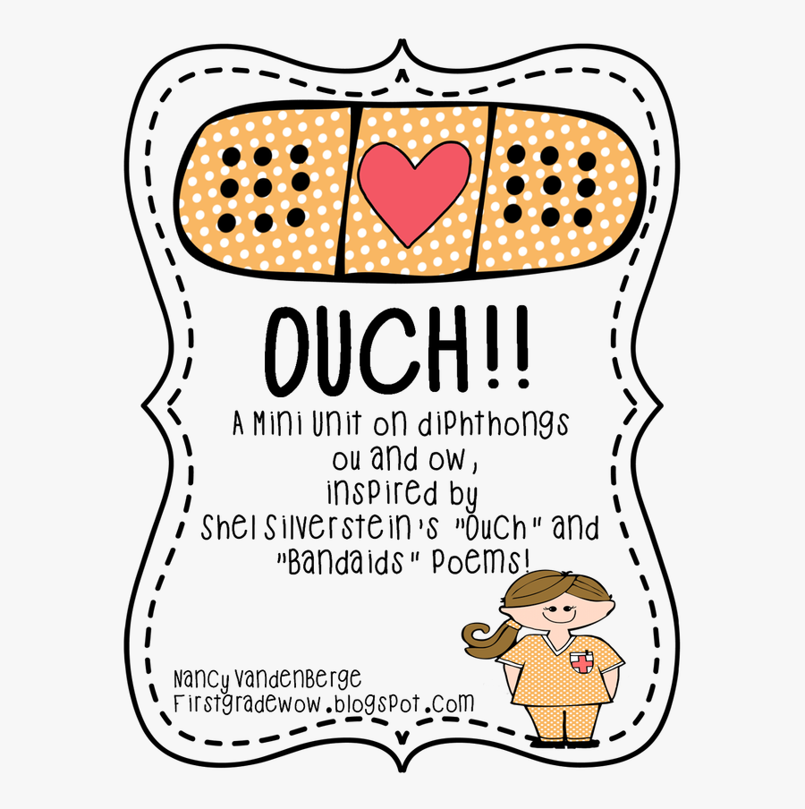 Ouch A Study On - Ow And Ou, Transparent Clipart