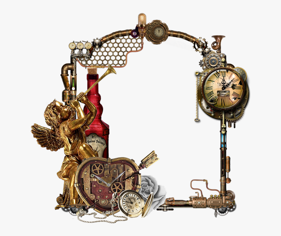 Tubes Cadres,png - Steampunk Photo Frame Png, Transparent Clipart