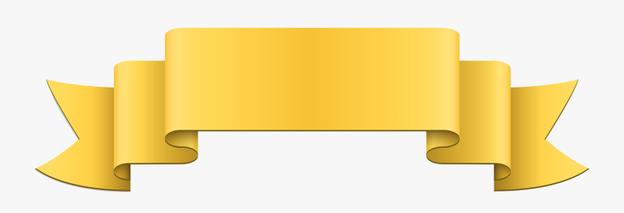 Banner Yellow Clip Art - Yellow Banner Clip Art Png, Transparent Clipart